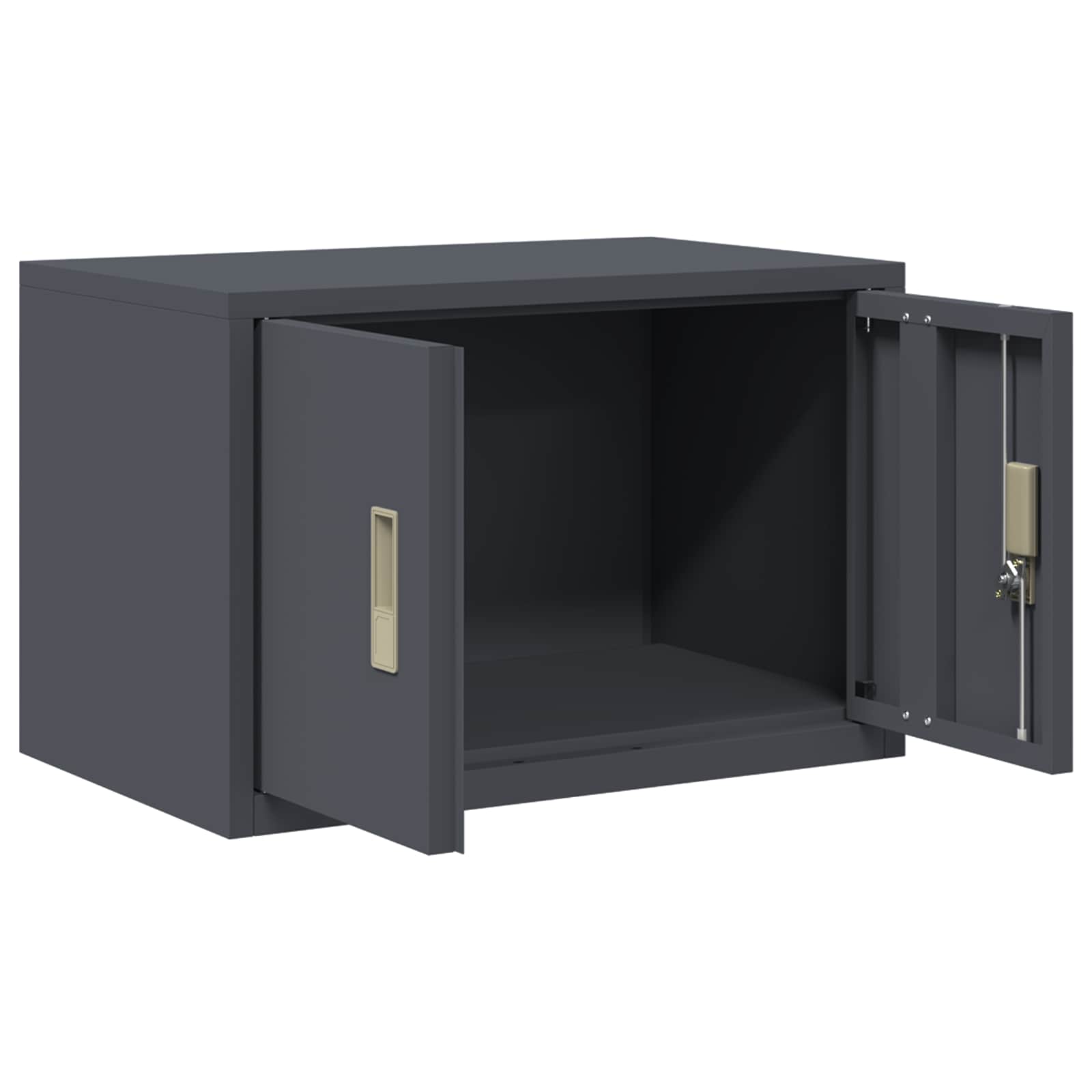 Aufbewahrungsschrank Anthrazit 60 x 40 x 40 cm Stahl