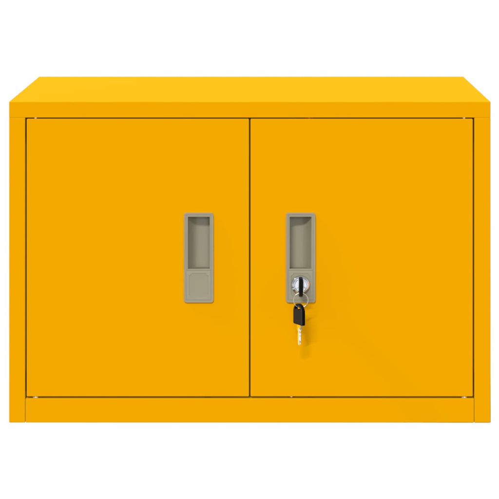 Aufbewahrungsschrank Senfgelb 60 x 40 x 40 cm Stahl