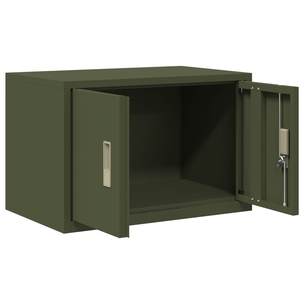 Aufbewahrungsschrank Olive Grün 60 x 40 x 40 cm Stahl