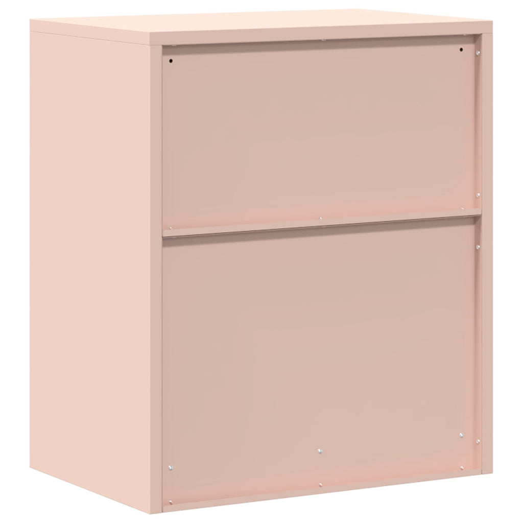 Aufbewahrungsschrank Rosa 60 x 40 x 70 cm Stahl