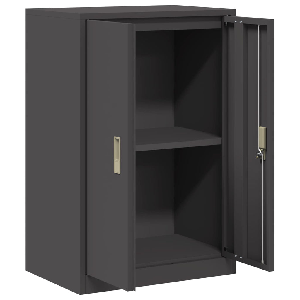 Aufbewahrungsschrank Schwarz 60 x 40 x 90 cm Stahl