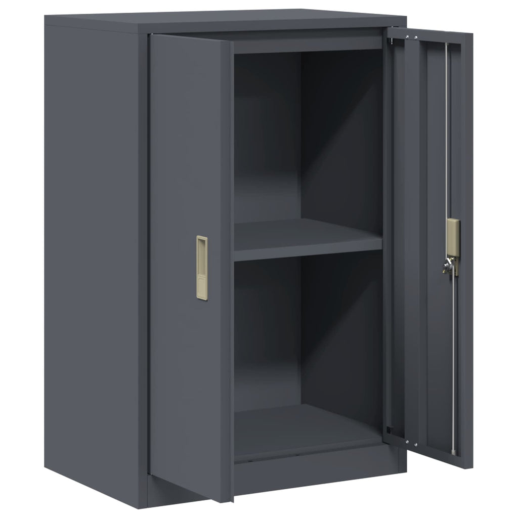 Aufbewahrungsschrank Anthrazit 60 x 40 x 90 cm Stahl