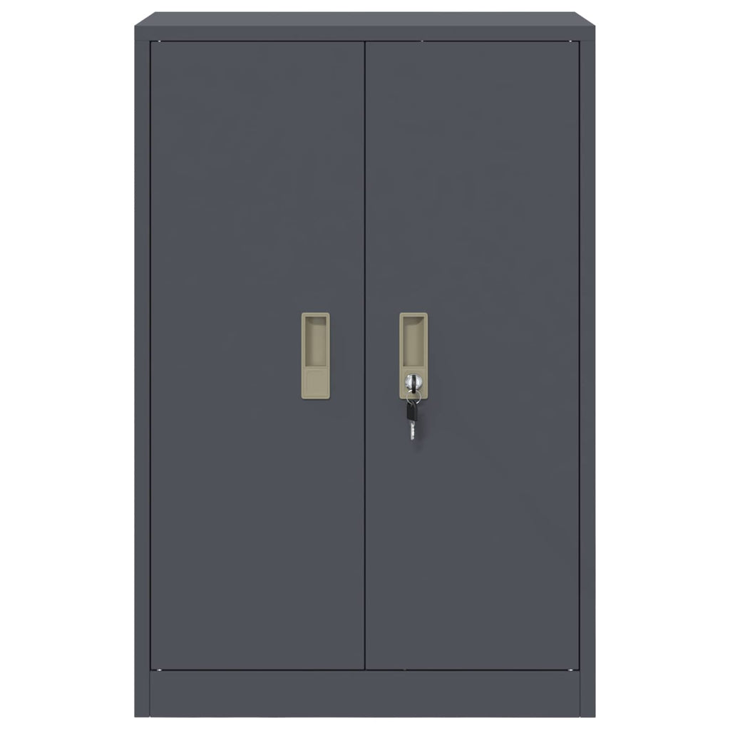 Aufbewahrungsschrank Anthrazit 60 x 40 x 90 cm Stahl