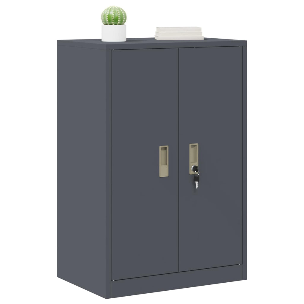 Aufbewahrungsschrank Anthrazit 60 x 40 x 90 cm Stahl