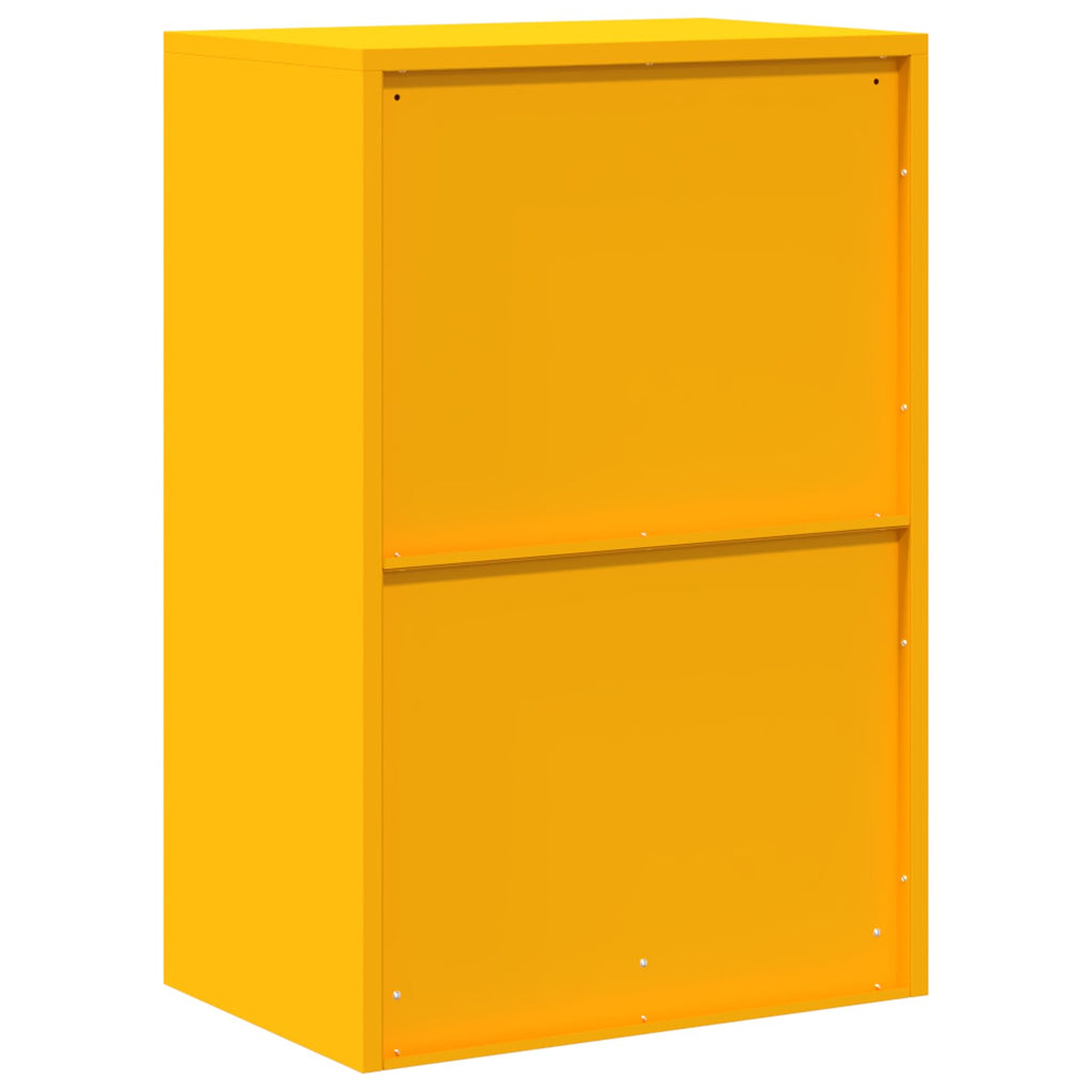 Aufbewahrungsschrank Senfgelb 60 x 40 x 90 cm Stahl