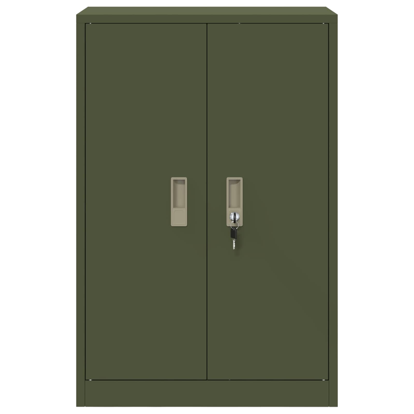 Aufbewahrungsschrank Olive Grün 60 x 40 x 90 cm Stahl
