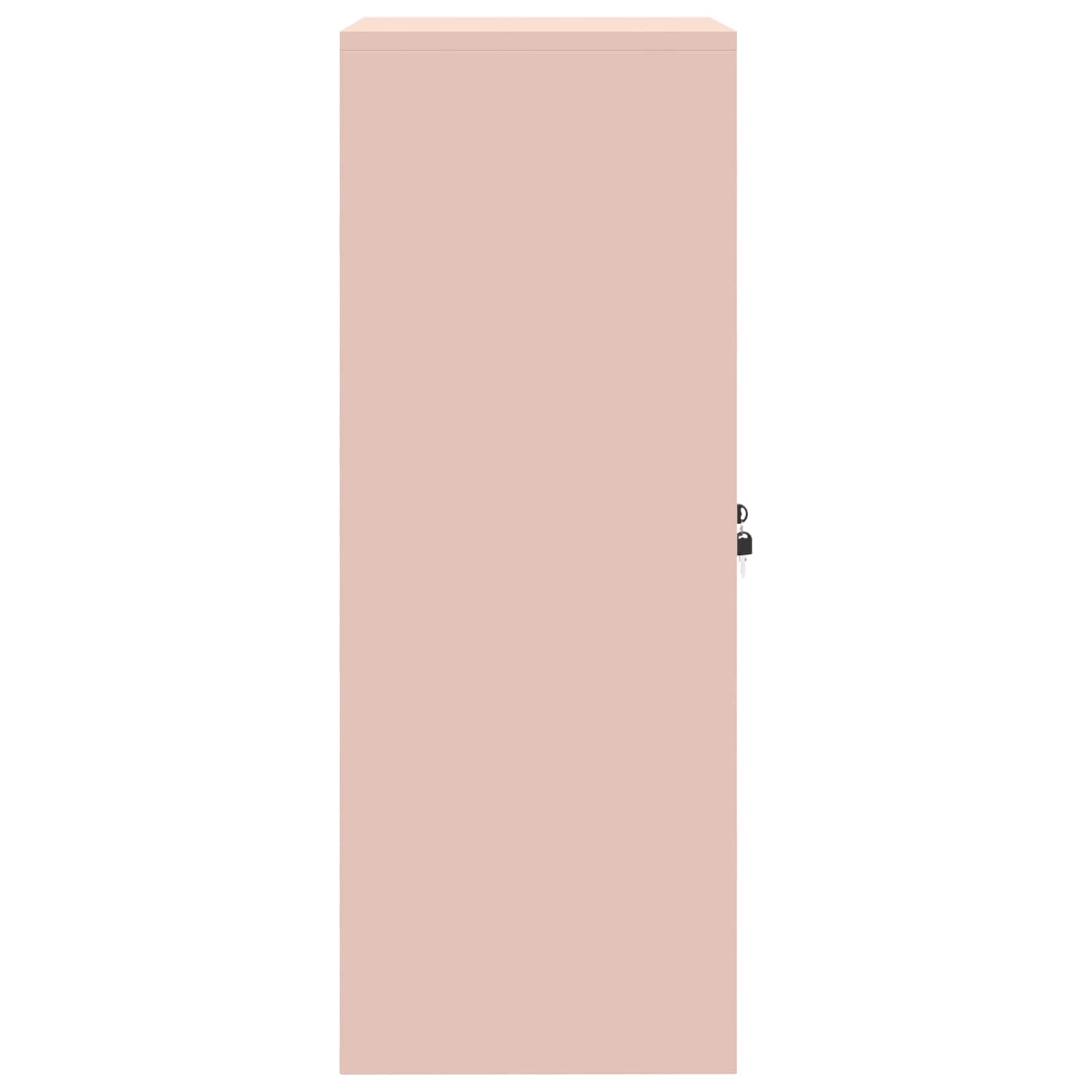 Aufbewahrungsschrank Rosa 60 x 40 x 90 cm Stahl