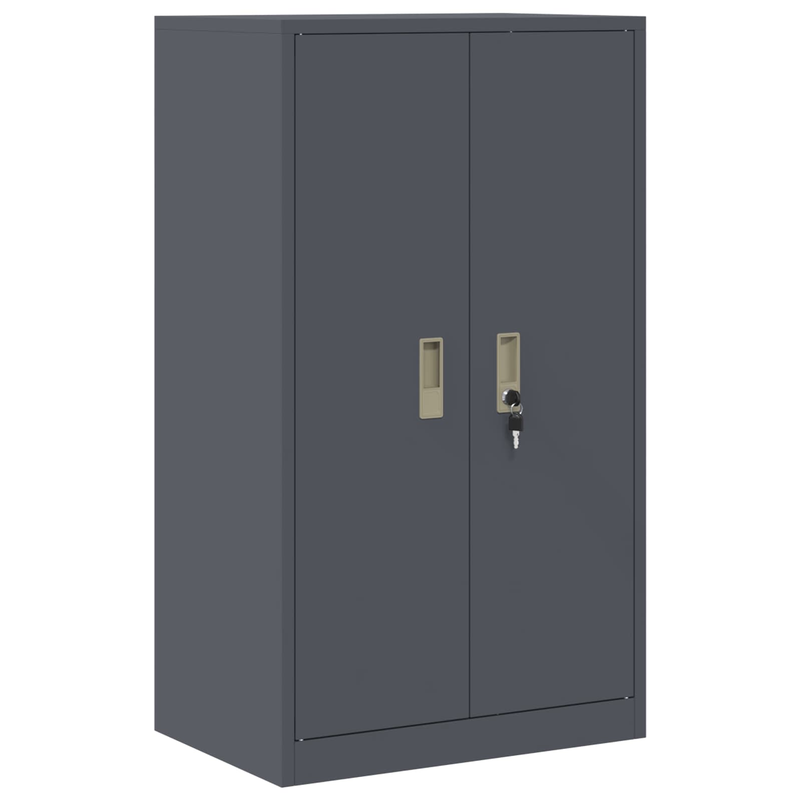 Aufbewahrungsschrank Anthrazit 60 x 40 x 105 cm Stahl