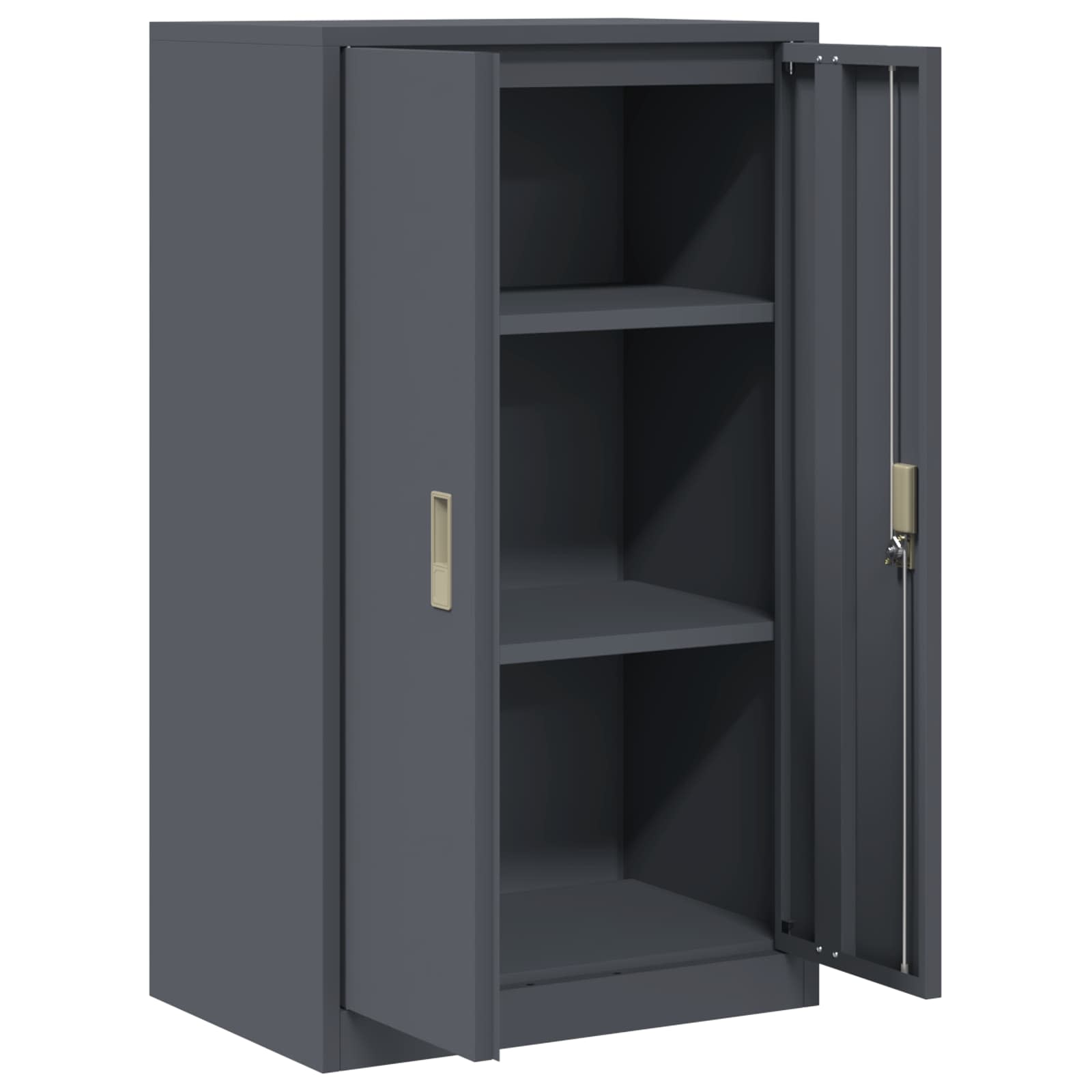 Aufbewahrungsschrank Anthrazit 60 x 40 x 105 cm Stahl