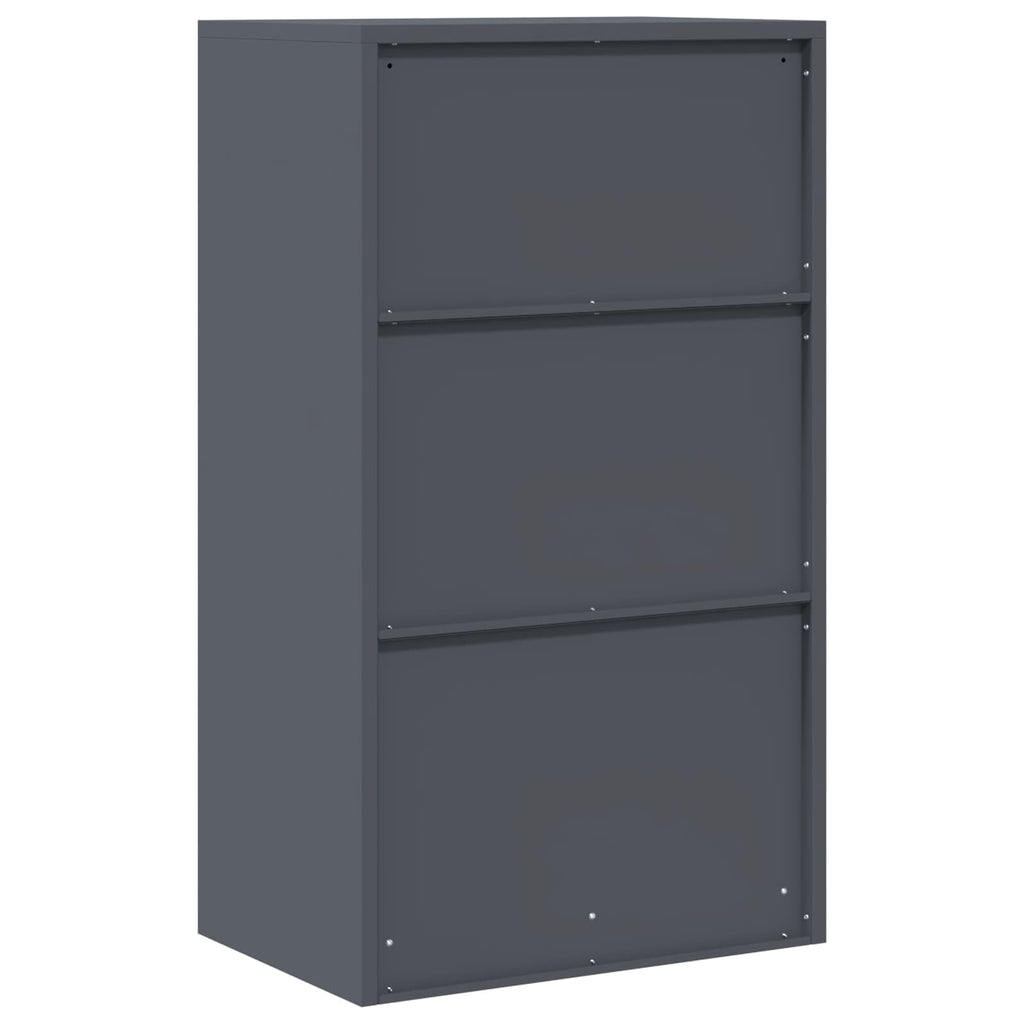 Aufbewahrungsschrank Anthrazit 60 x 40 x 105 cm Stahl