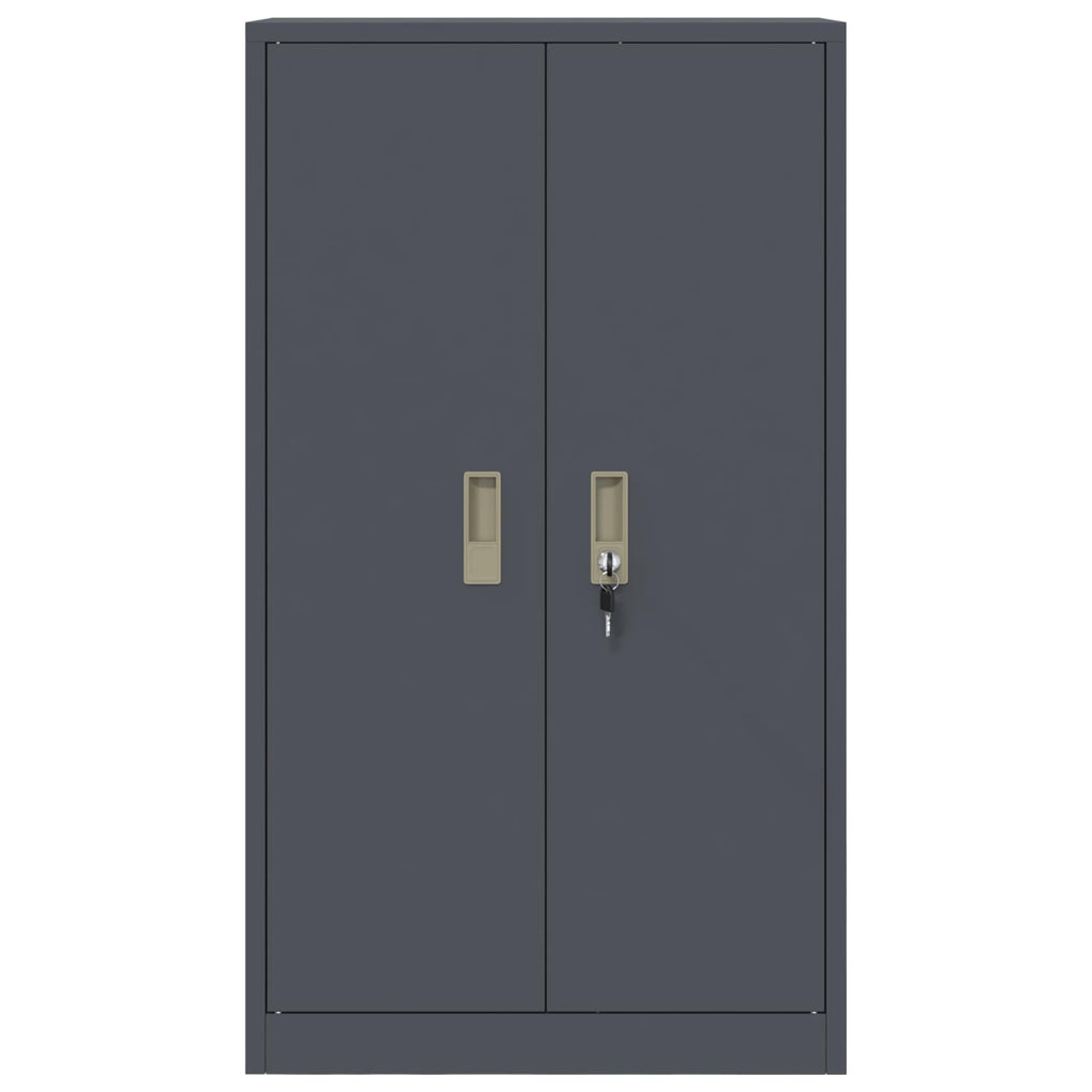 Aufbewahrungsschrank Anthrazit 60 x 40 x 105 cm Stahl
