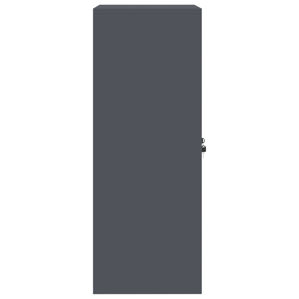 Aufbewahrungsschrank Anthrazit 60 x 40 x 105 cm Stahl