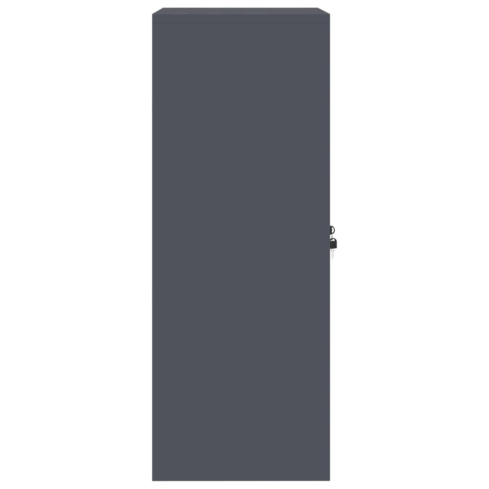 Aufbewahrungsschrank Anthrazit 60 x 40 x 105 cm Stahl