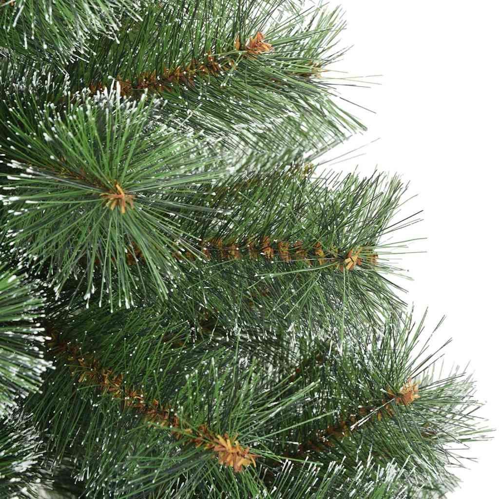 Künstlicher Scharnier-Weihnachtsbaum schneebedeckt Grün 210 cm