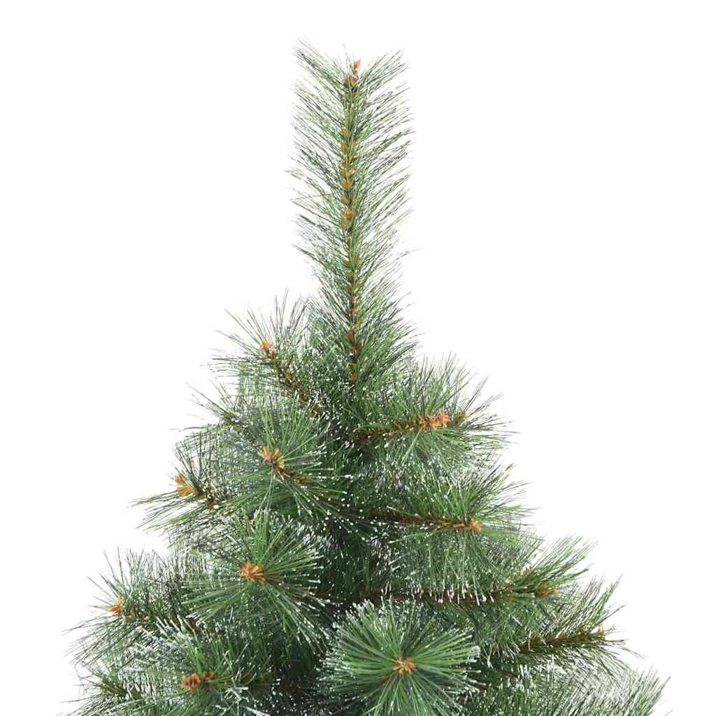Künstlicher Scharnier-Weihnachtsbaum schneebedeckt Grün 240 cm