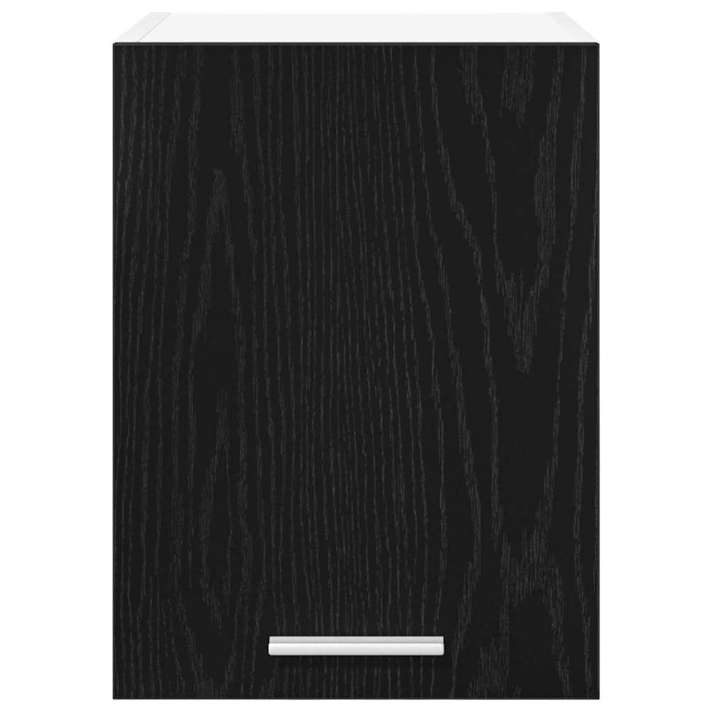 Hängeschrank mit Tür Schwarze Eiche und Weiß 30 x 31 x 40 cm