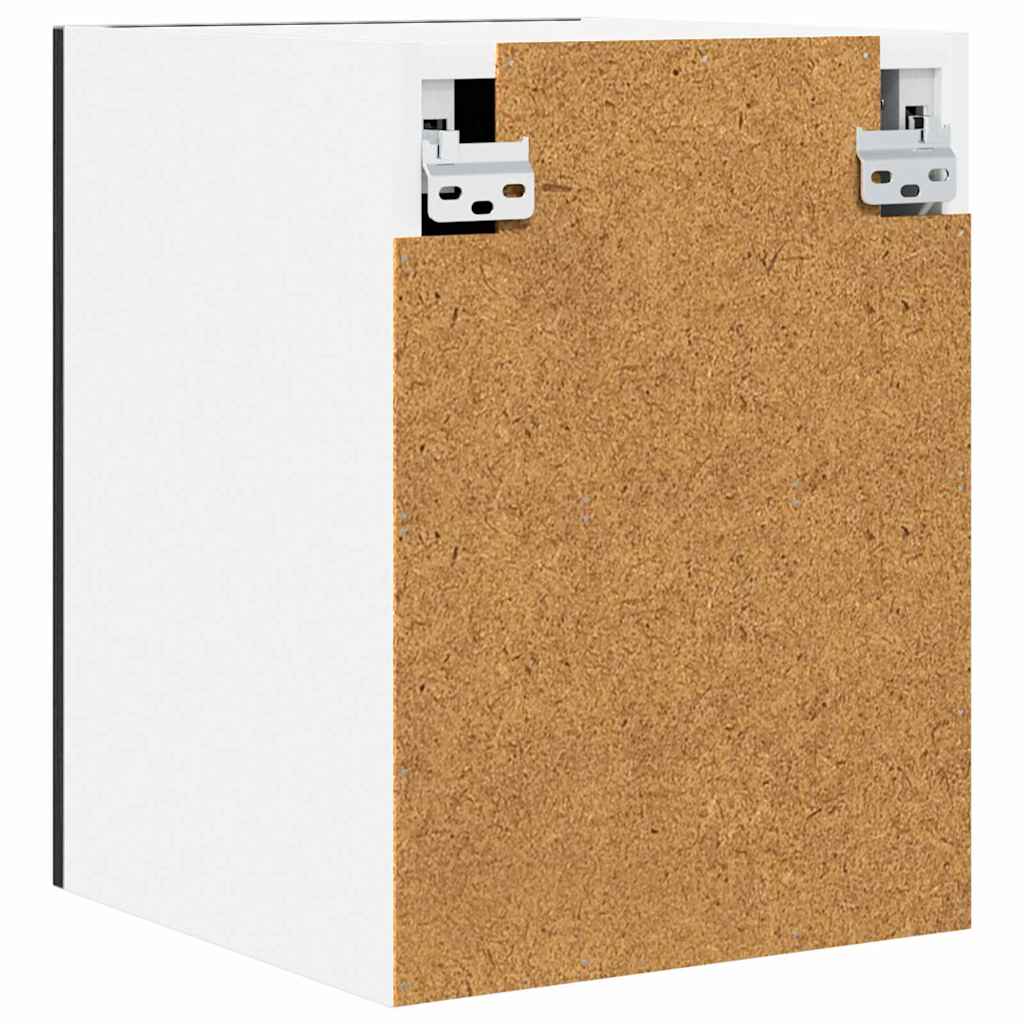 Hängeschrank 2 pcs Schwarze Eiche und Weiß 30 x 31 x 40 cm