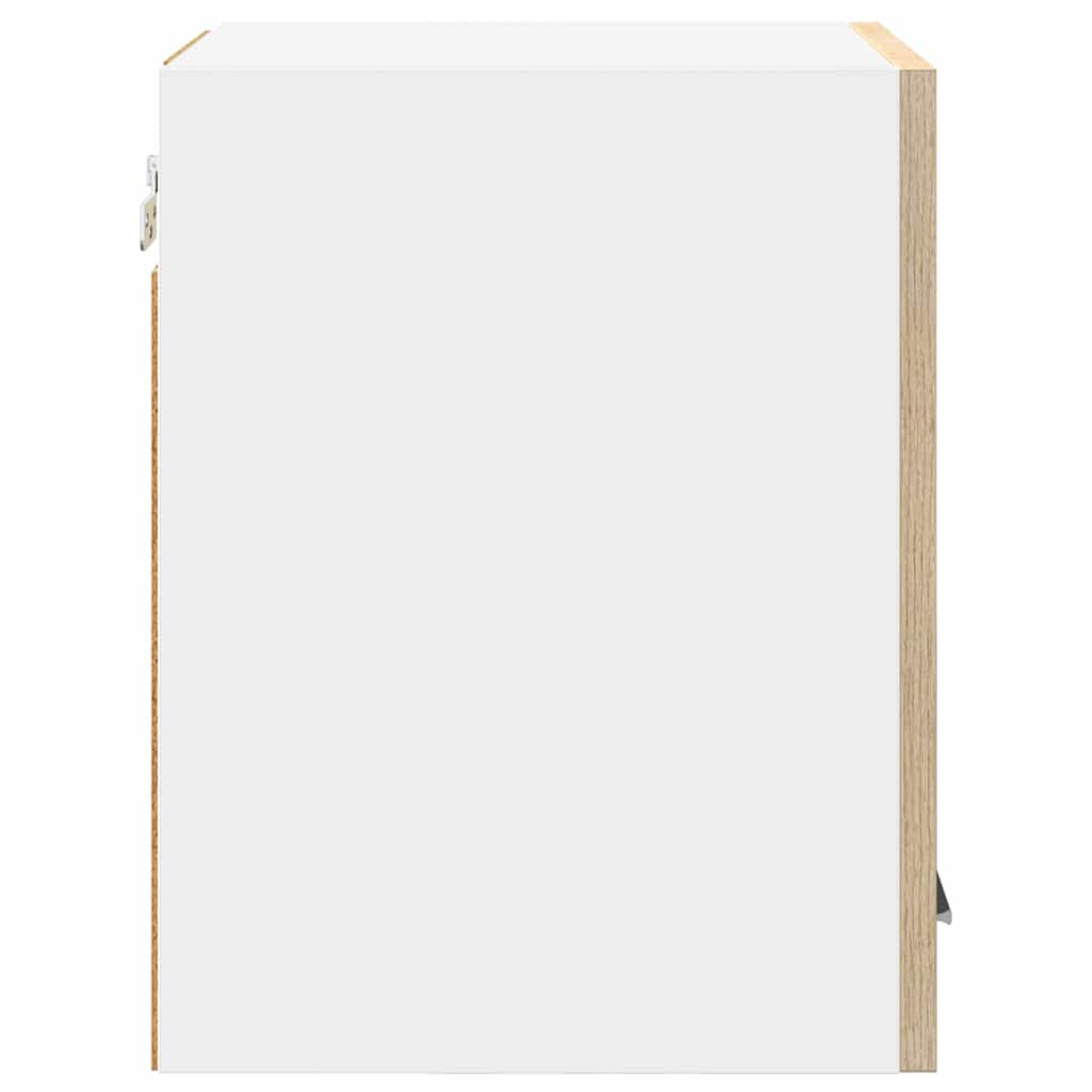 Hängeschrank Riga 2 pcs Sonoma-Eiche und Weiß 30 x 31 x 40 cm