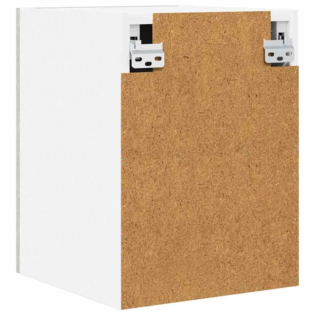 Hängeschrank mit Tür 2 pcs Betongrau und Weiß 30 x 31 x 40 cm