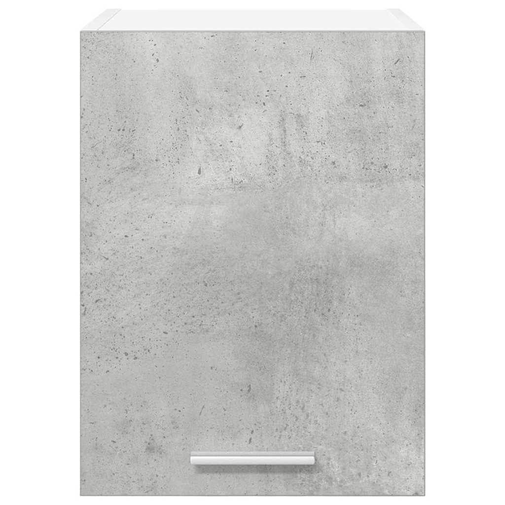 Hängeschrank mit Tür 2 pcs Betongrau und Weiß 30 x 31 x 40 cm