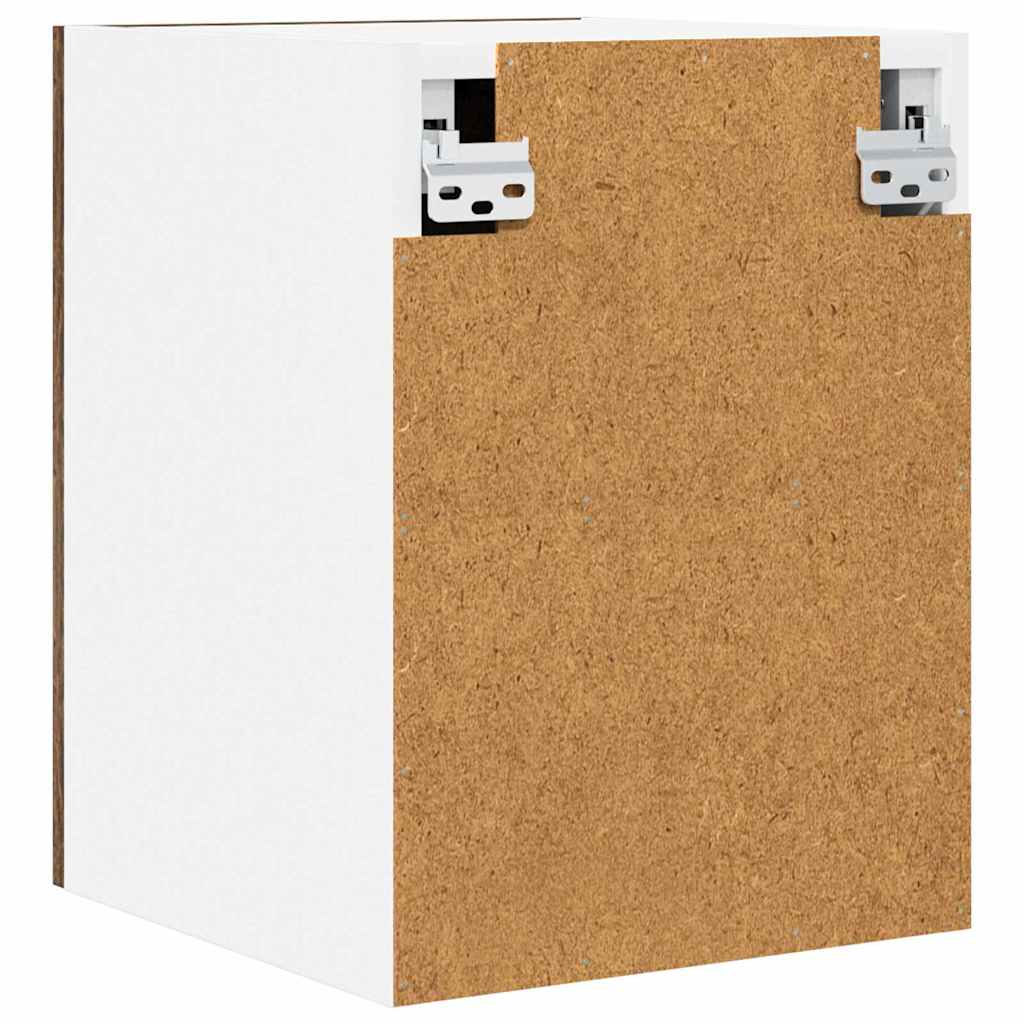 Hängeschrank 2 pcs Geräucherte Eiche und Weiß 30 x 31 x 40 cm