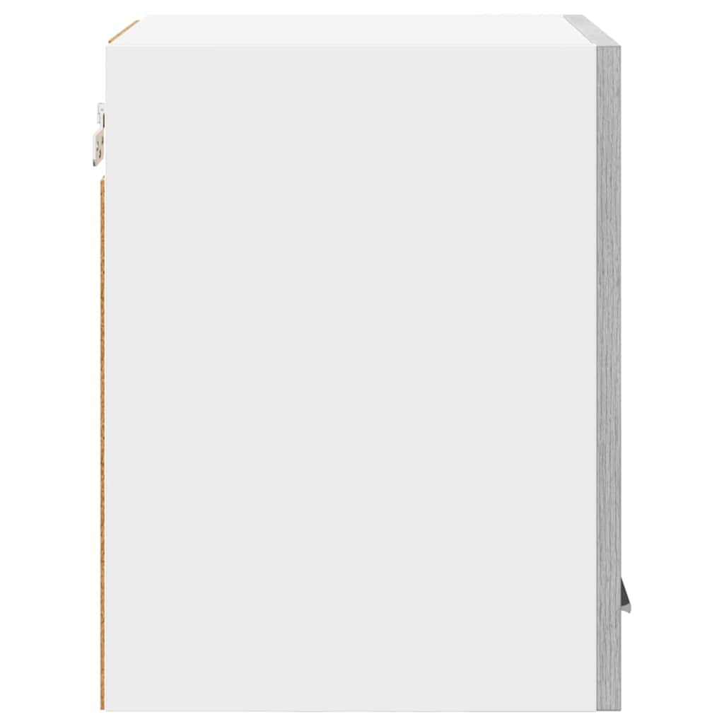 Hängeschrank Grau Sonoma und Weiß 30 x 31 x 40 cm Holzwerkstoff