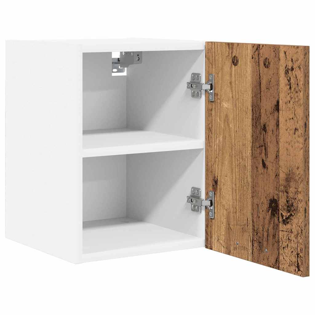 Hängeschrank Altes Holz und Weiß 30 x 31 x 40 cm Holzwerkstoff