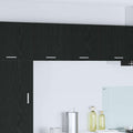 Hängeschrank mit Tür Schwarze Eiche und Weiß 40 x 31 x 40 cm