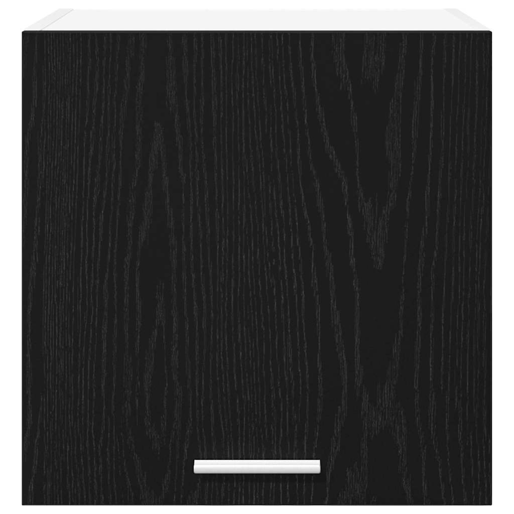 Hängeschrank mit Tür Schwarze Eiche und Weiß 40 x 31 x 40 cm