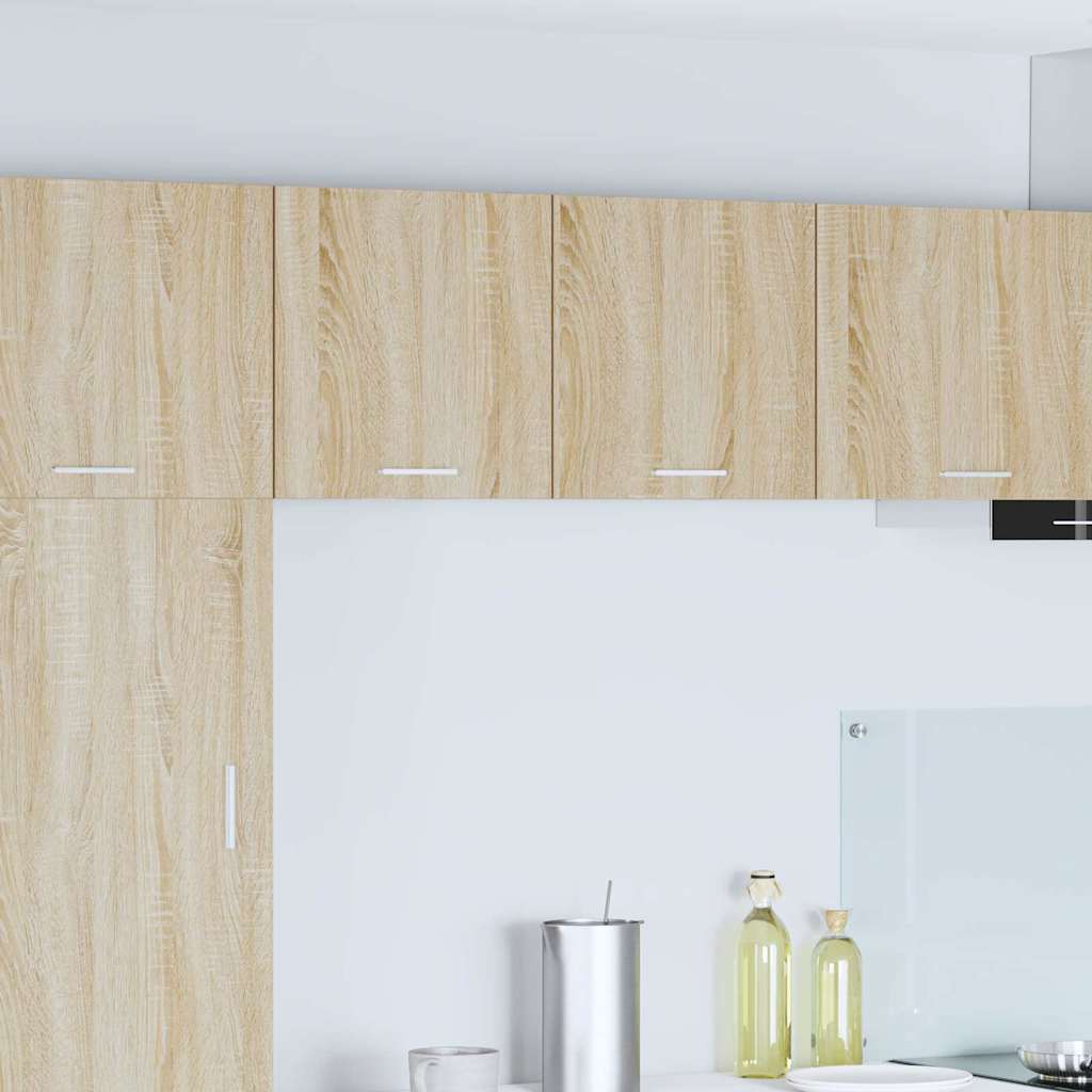 Hängeschrank Riga 2 pcs Sonoma-Eiche und Weiß 40 x 31 x 40 cm