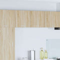 Hängeschrank Riga 2 pcs Sonoma-Eiche und Weiß 40 x 31 x 40 cm