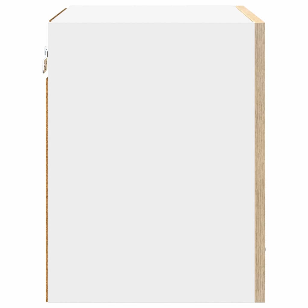 Hängeschrank Riga 2 pcs Sonoma-Eiche und Weiß 40 x 31 x 40 cm