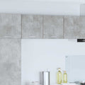 Hängeschrank mit Tür 2 pcs Betongrau und Weiß 40 x 31 x 40 cm
