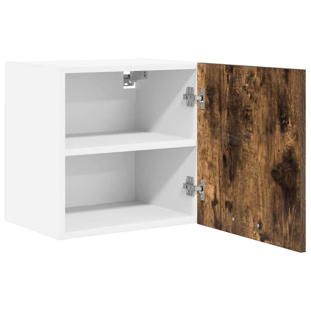 Hängeschrank 2 pcs Geräucherte Eiche und Weiß 40 x 31 x 40 cm