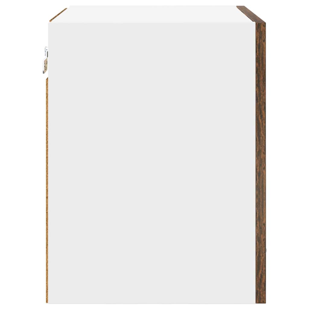 Hängeschrank 2 pcs Geräucherte Eiche und Weiß 40 x 31 x 40 cm