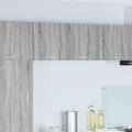 Hängeschrank mit Tür 2 pcs Grau Sonoma und Weiß 40 x 31 x 40 cm