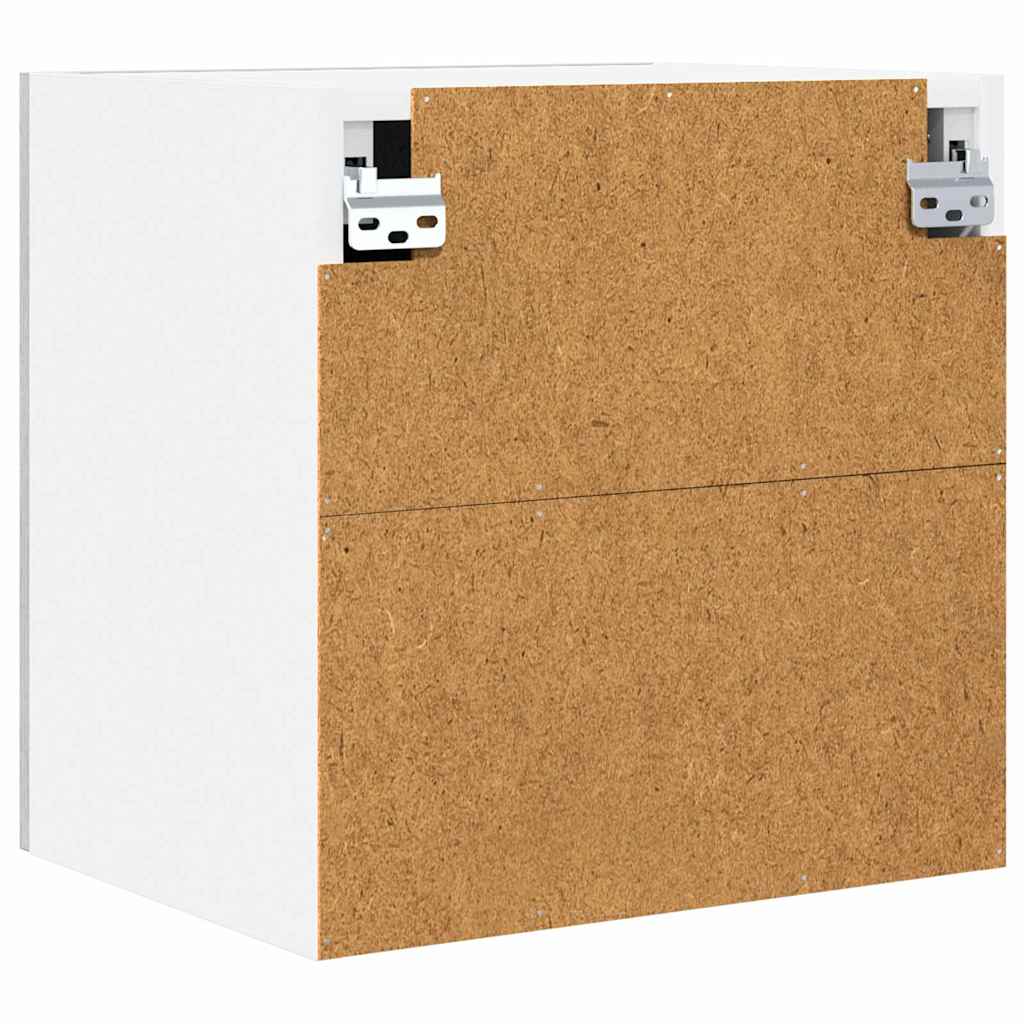 Hängeschrank mit Tür 2 pcs Grau Sonoma und Weiß 40 x 31 x 40 cm