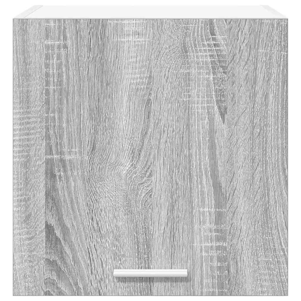 Hängeschrank mit Tür 2 pcs Grau Sonoma und Weiß 40 x 31 x 40 cm
