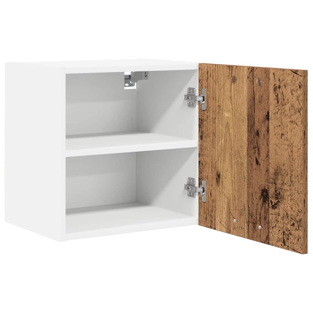 Hängeschrank Altes Holz und Weiß 40 x 31 x 40 cm Holzwerkstoff