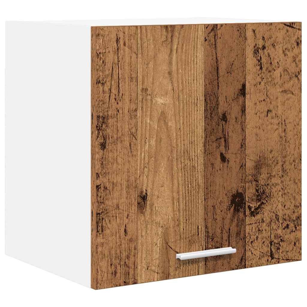 Hängeschrank mit Tür 2 pcs Altes Holz und Weiß 40 x 31 x 40 cm