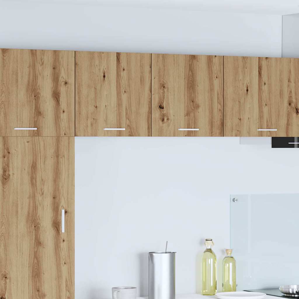 Hängeschrank 2 pcs Artisan-Eiche und Weiß 40 x 31 x 40 cm
