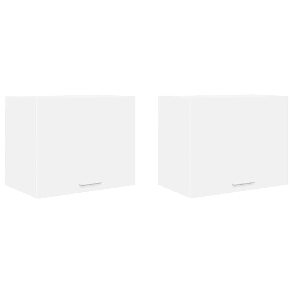 Hängeschrank mit Tür 2 pcs Weiß 50 x 31 x 40 cm Holzwerkstoff