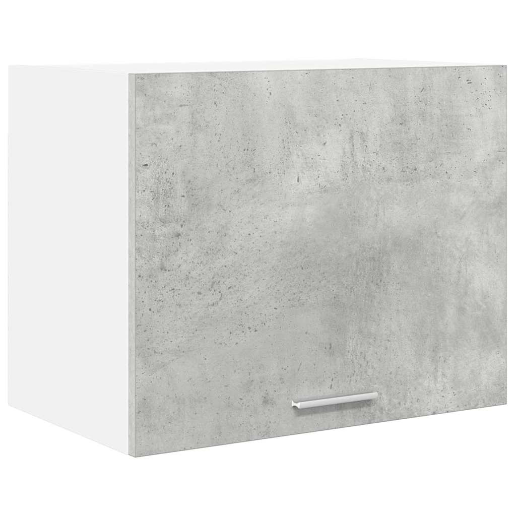 Hängeschrank mit Tür 2 pcs Betongrau und Weiß 50 x 31 x 40 cm