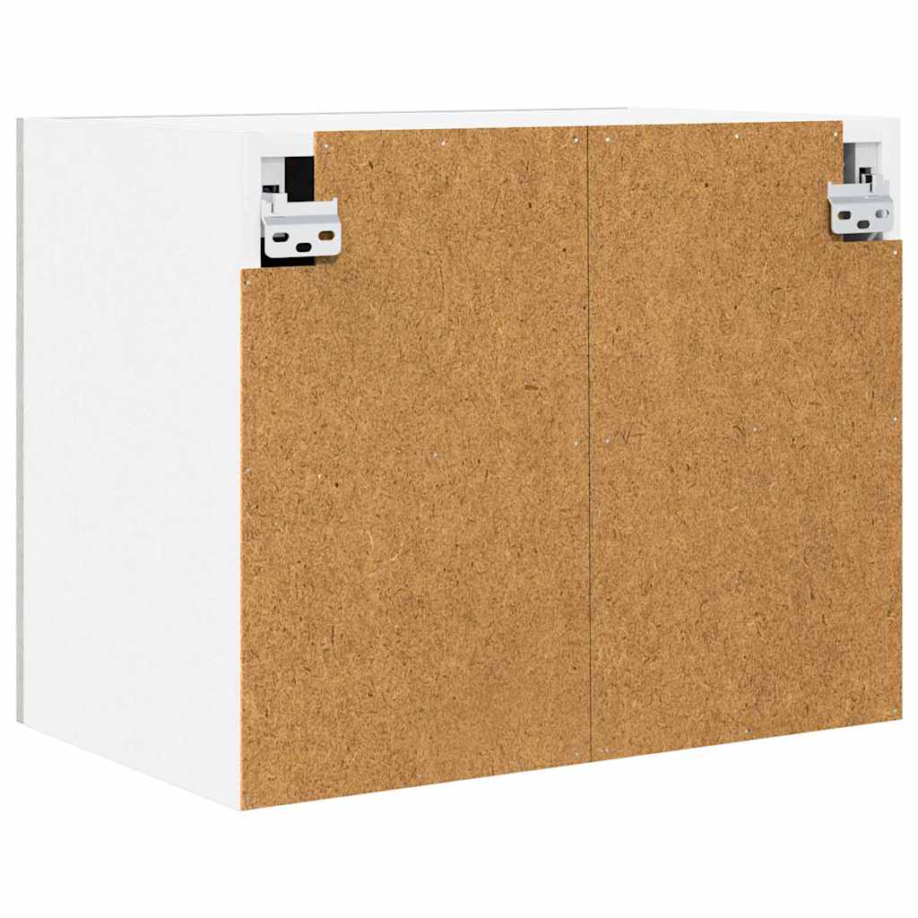 Hängeschrank mit Tür 2 pcs Betongrau und Weiß 50 x 31 x 40 cm