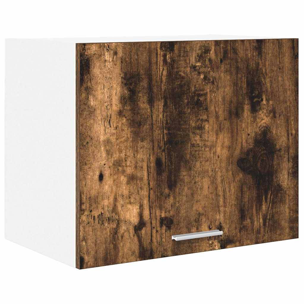 Hängeschrank mit Tür Geräucherte Eiche und Weiß 50 x 31 x 40 cm
