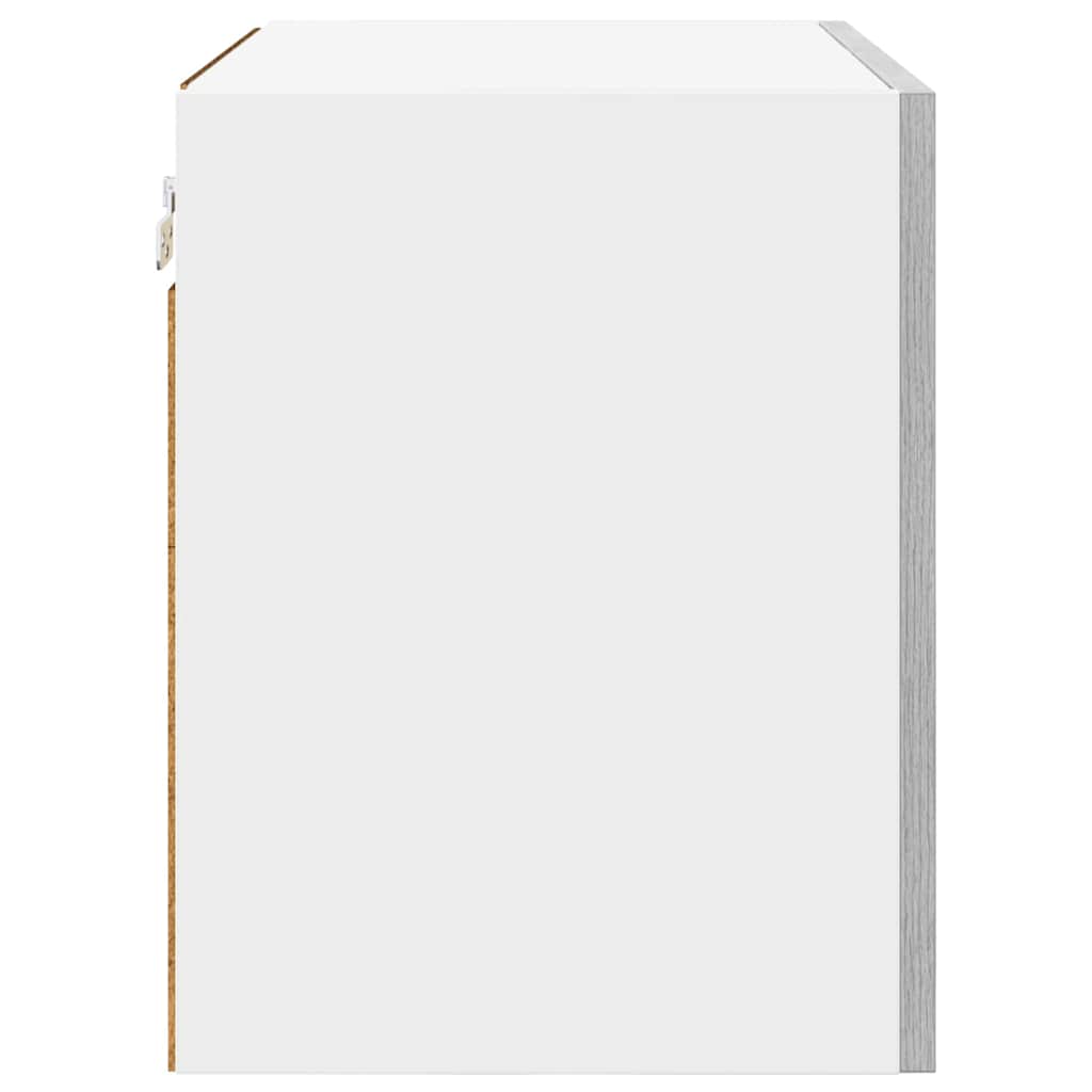 Hängeschrank Grau Sonoma und Weiß 50 x 31 x 40 cm Holzwerkstoff