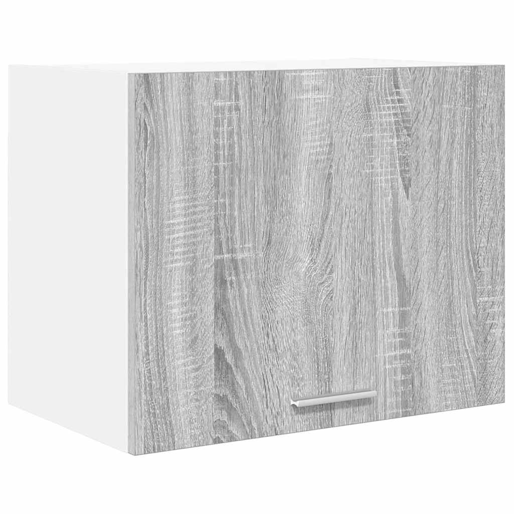 Hängeschrank mit Tür 2 pcs Grau Sonoma und Weiß 50 x 31 x 40 cm