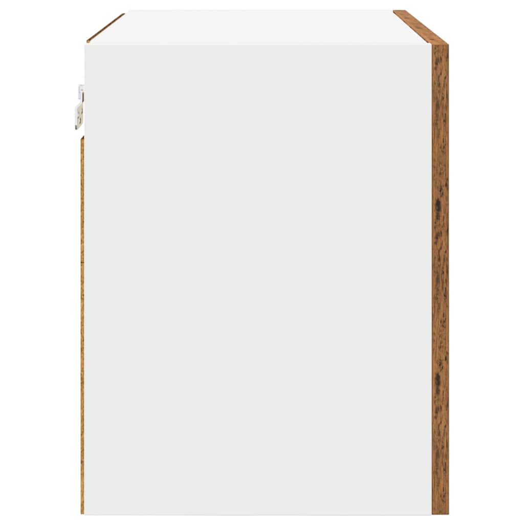 Hängeschrank Altes Holz und Weiß 50 x 31 x 40 cm Holzwerkstoff