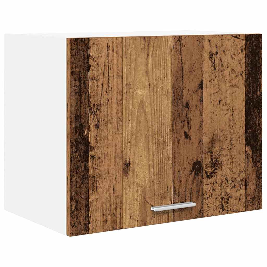 Hängeschrank mit Tür 2 pcs Altes Holz und Weiß 50 x 31 x 40 cm