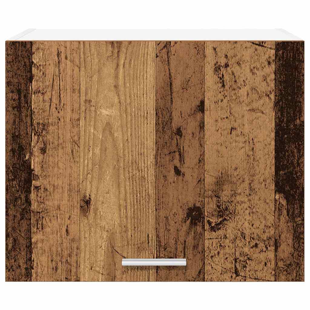 Hängeschrank mit Tür 2 pcs Altes Holz und Weiß 50 x 31 x 40 cm
